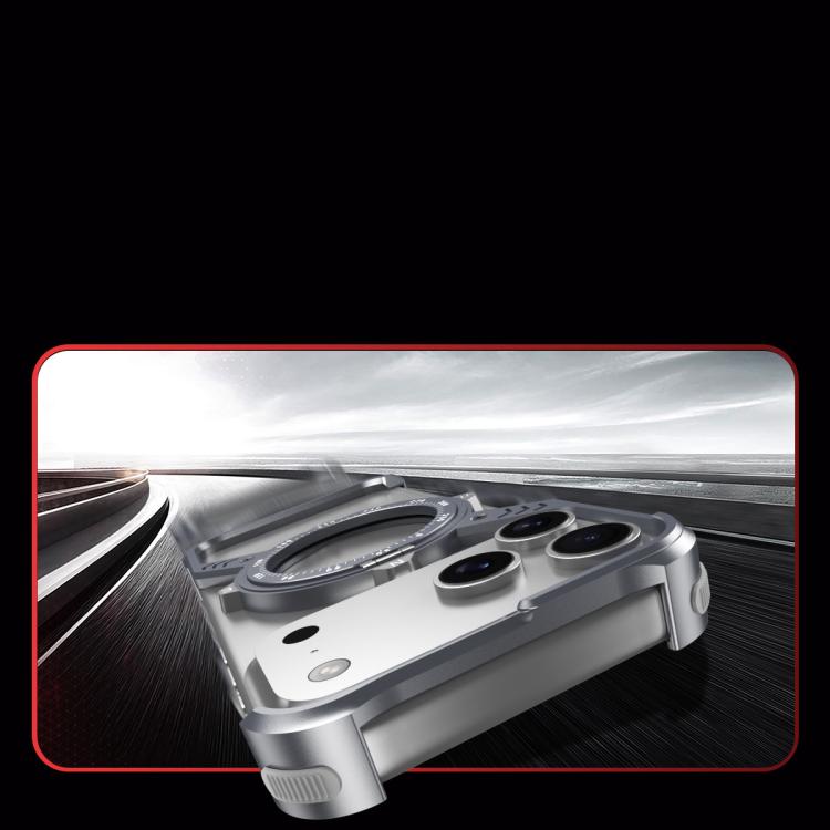 S Shaped 360 Holder Airbag Frameless MagSafe Metal Phone Case