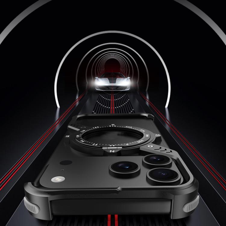 S Shaped 360 Holder Airbag Frameless MagSafe Metal Phone Case