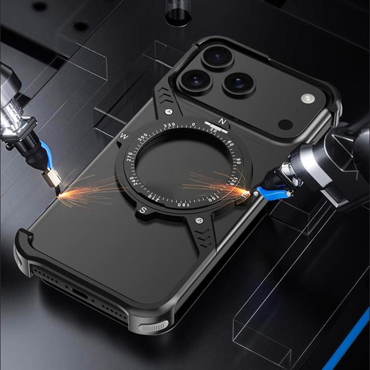 S Shaped 360 Holder Airbag Frameless MagSafe Metal Phone Case