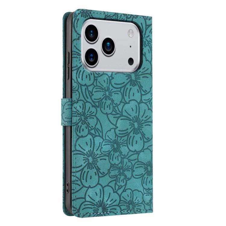 Cherry Blossoms Embossed Leather Phone Case