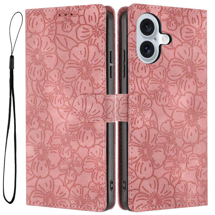 Cherry Blossoms Embossed Leather Phone Case