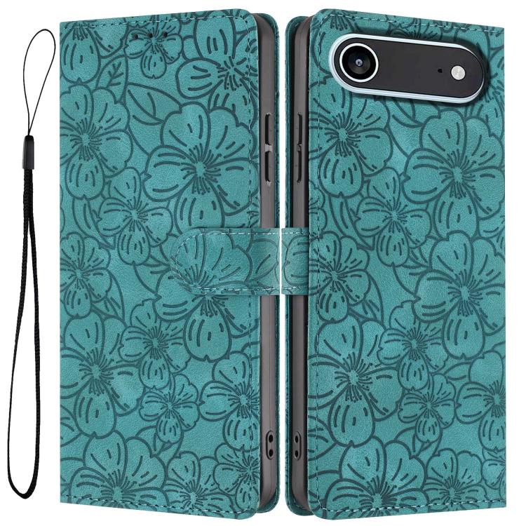 Cherry Blossoms Embossed Leather Phone Case