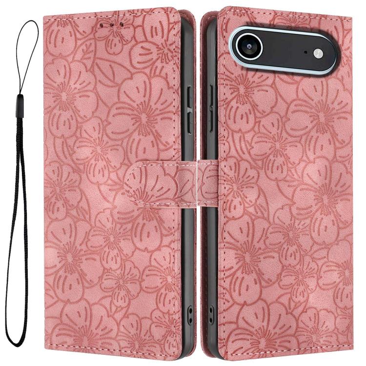 Cherry Blossoms Embossed Leather Phone Case
