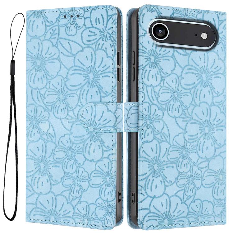 Cherry Blossoms Embossed Leather Phone Case