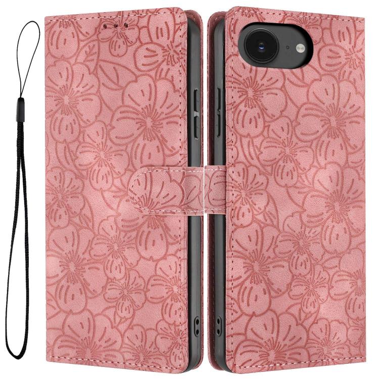 Cherry Blossoms Embossed Leather Phone Case