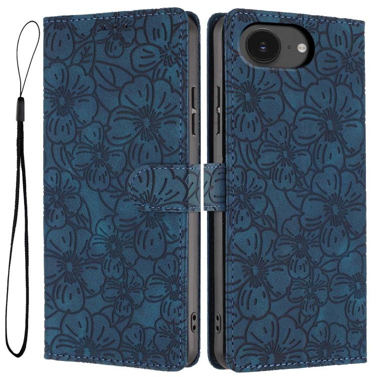 Cherry Blossoms Embossed Leather Phone Case