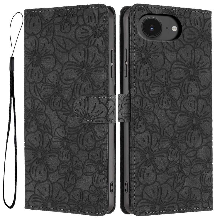 Cherry Blossoms Embossed Leather Phone Case