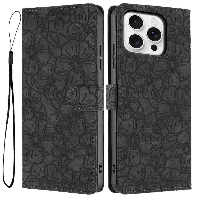 Cherry Blossoms Embossed Leather Phone Case