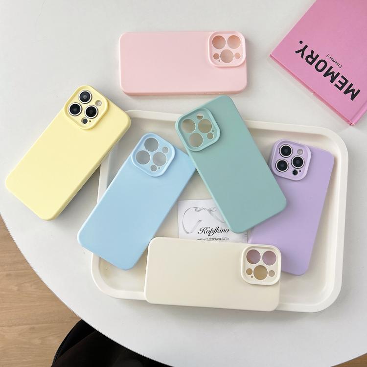 Precision Hole Camera Frame Solid Color Phone Case