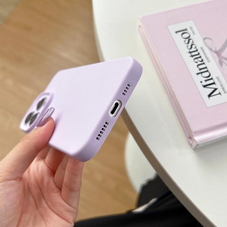 Precision Hole Camera Frame Solid Color Phone Case