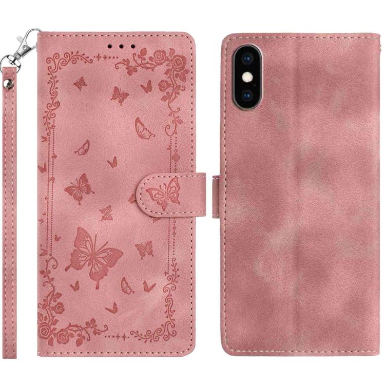 Secret Garden Butterfly Pattern Leather Phone Case
