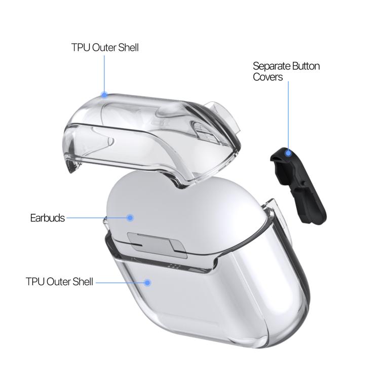 DUX DUCIS PECL Series Split Transparent Earphone Case with Hook