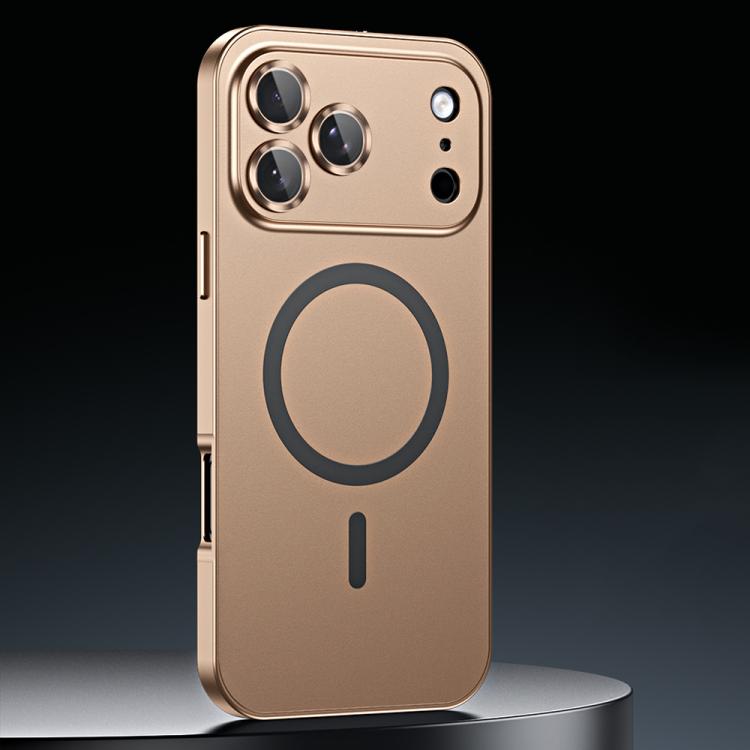 Spring Buckle MagSafe Magnetic Metal Phone Case