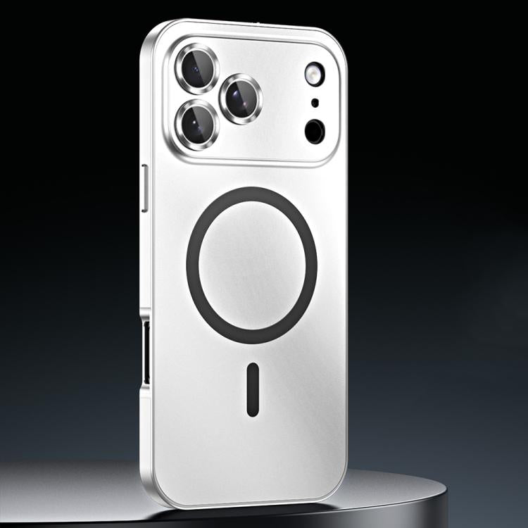 Spring Buckle MagSafe Magnetic Metal Phone Case