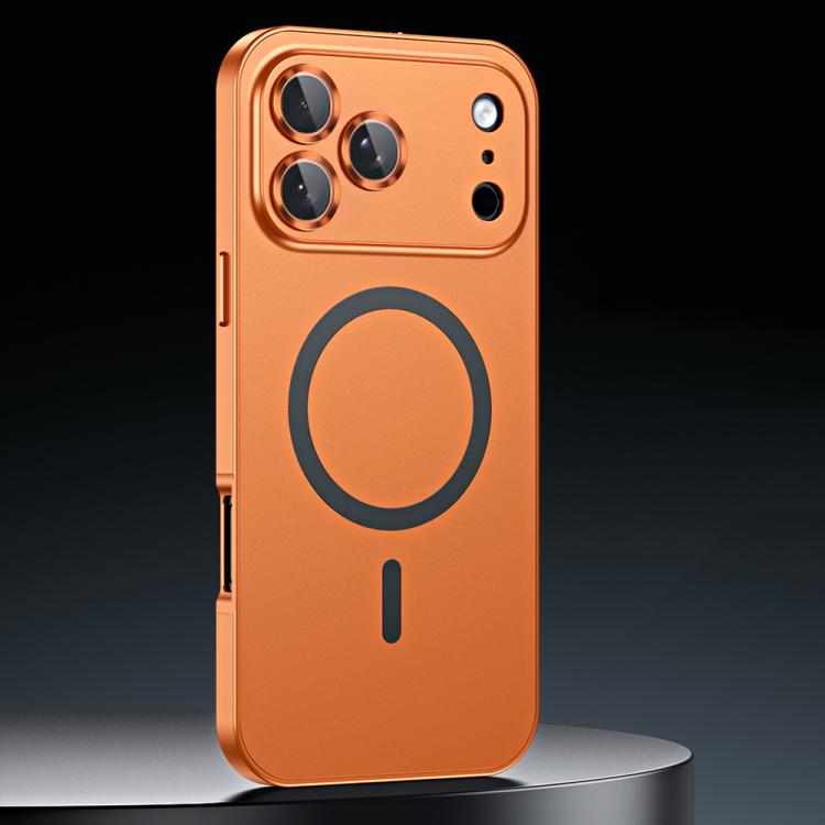 Spring Buckle MagSafe Magnetic Metal Phone Case