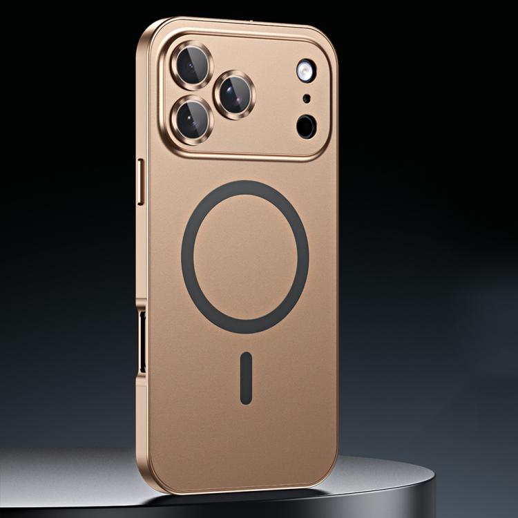 Spring Buckle MagSafe Magnetic Metal Phone Case