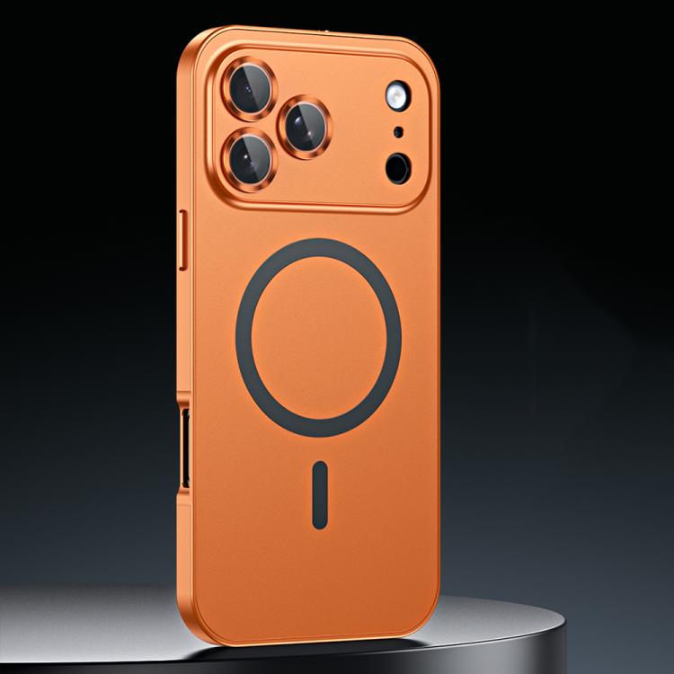 Spring Buckle MagSafe Magnetic Metal Phone Case