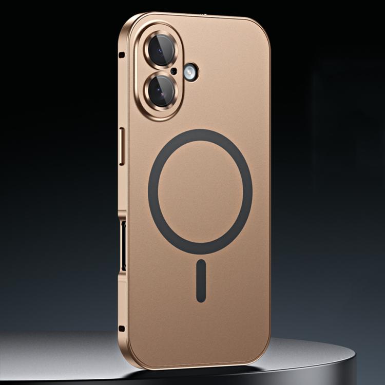 Spring Buckle MagSafe Magnetic Metal Phone Case