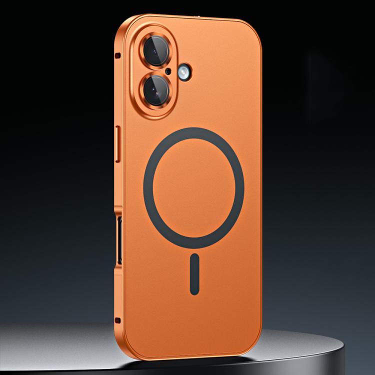 Spring Buckle MagSafe Magnetic Metal Phone Case