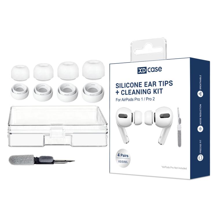 XDcase 4 Pairs Silicone Earplugs with Pressure Relief Holes L / M / S / XS Size