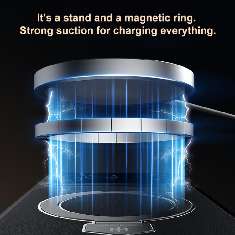 Plain Leather MagSafe Holder Phone Case