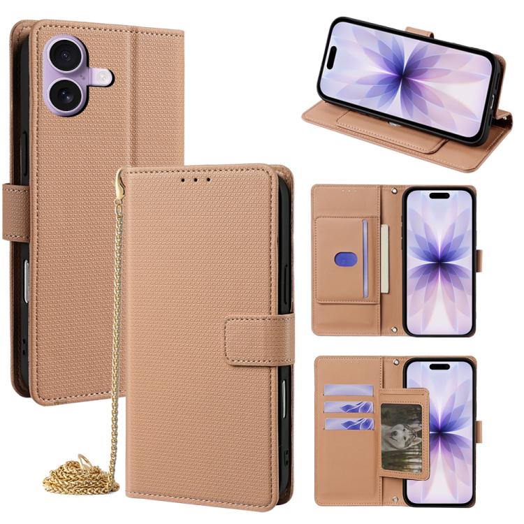 Crossbody Chain Triangle Leather Phone Case