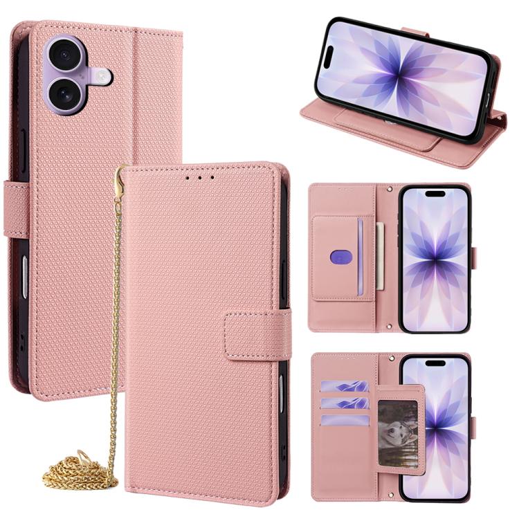 Crossbody Chain Triangle Leather Phone Case