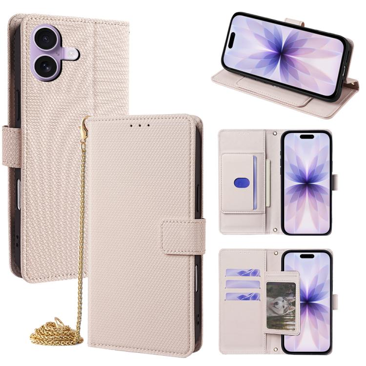 Crossbody Chain Triangle Leather Phone Case