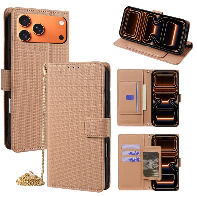 Crossbody Chain Triangle Leather Phone Case