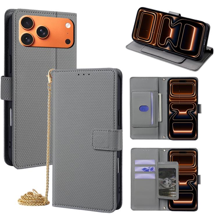 Crossbody Chain Triangle Leather Phone Case