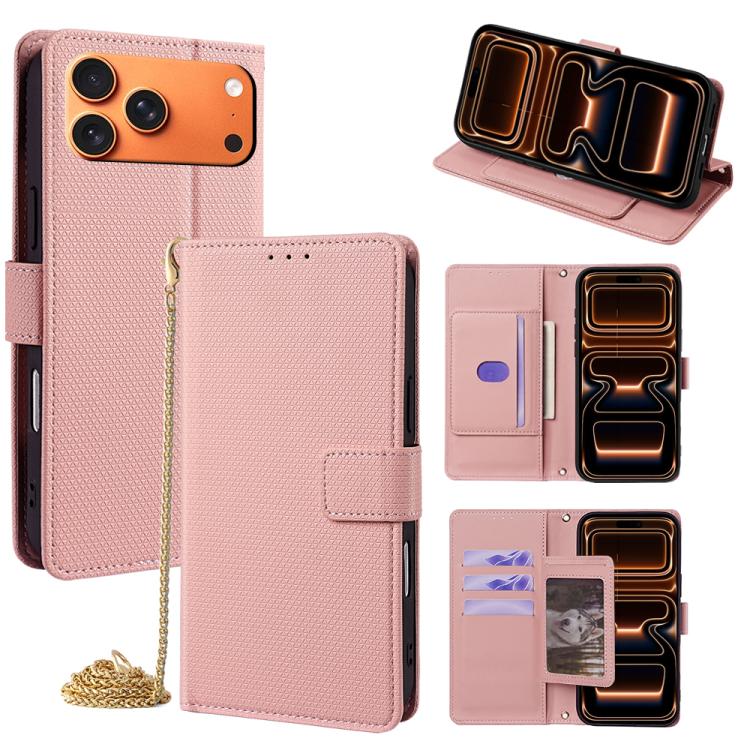 Crossbody Chain Triangle Leather Phone Case
