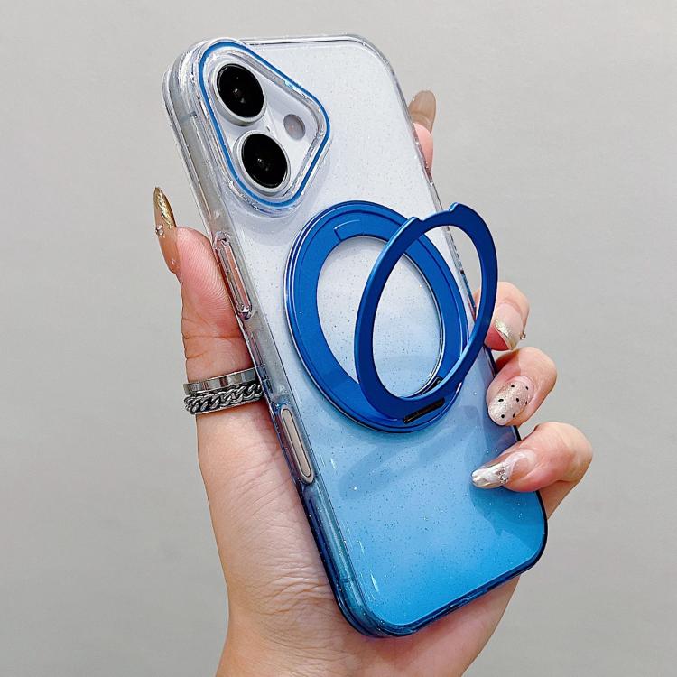 Transparent Gradient 360 Degree Rotation Holder MagSafe Phone Case