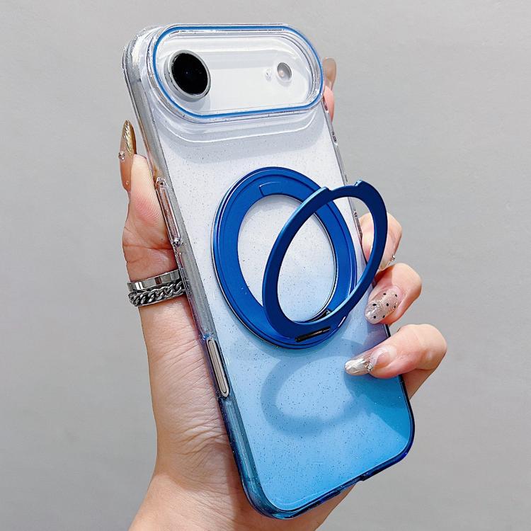 Transparent Gradient 360 Degree Rotation Holder MagSafe Phone Case