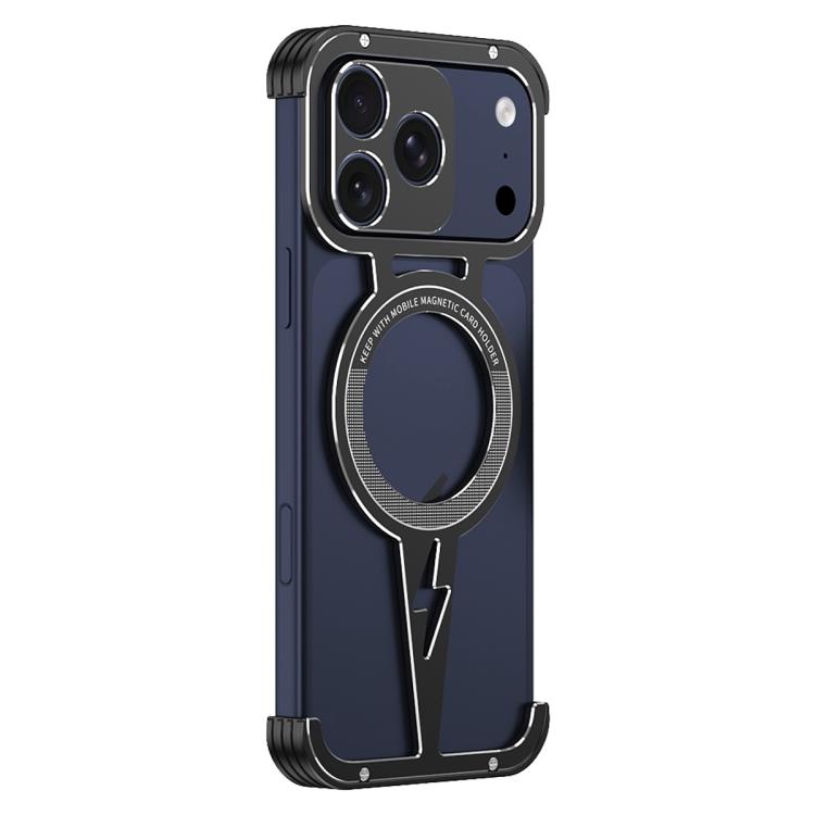 Hollow Borderless Magnetic MagSafe Aluminum Alloy Phone Case