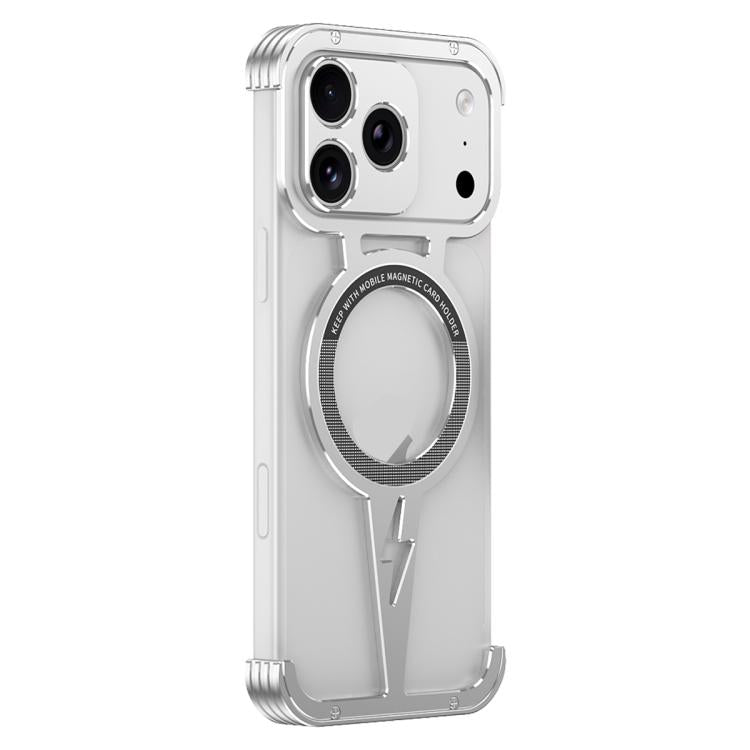 Hollow Borderless Magnetic MagSafe Aluminum Alloy Phone Case