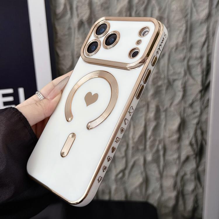 Pupil Side Electroplated Loves MagSafe TPU Phone Case