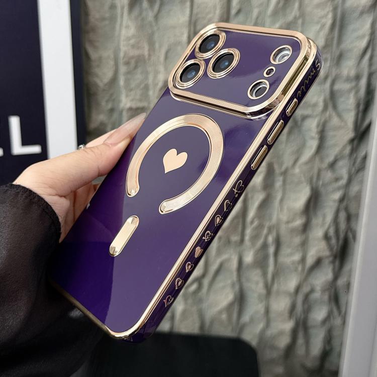 Pupil Side Electroplated Loves MagSafe TPU Phone Case