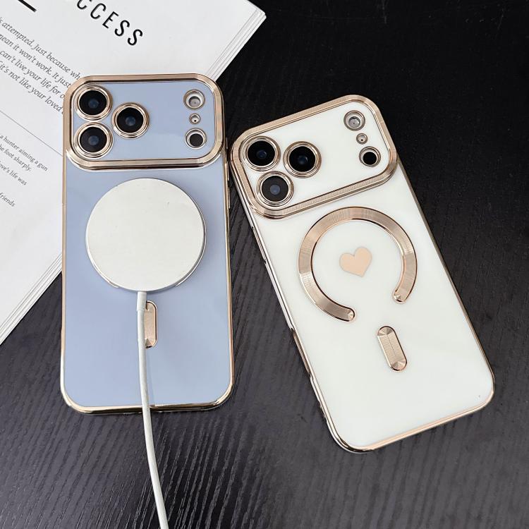 Pupil Side Electroplated Loves MagSafe TPU Phone Case