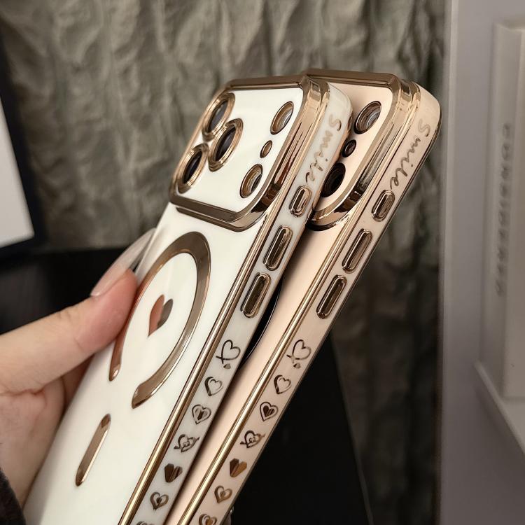 Pupil Side Electroplated Loves MagSafe TPU Phone Case