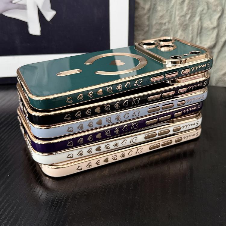 Pupil Side Electroplated Loves MagSafe TPU Phone Case