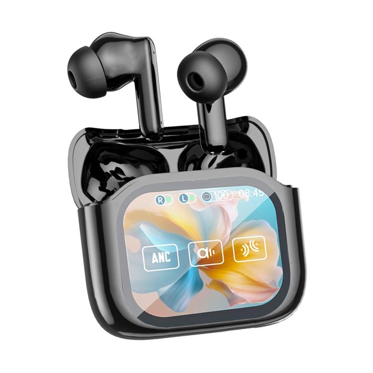 JM19 Touchscreen Color Screen ANC Active Noise Reduction Wireless Bluetooth Earphone with Translator