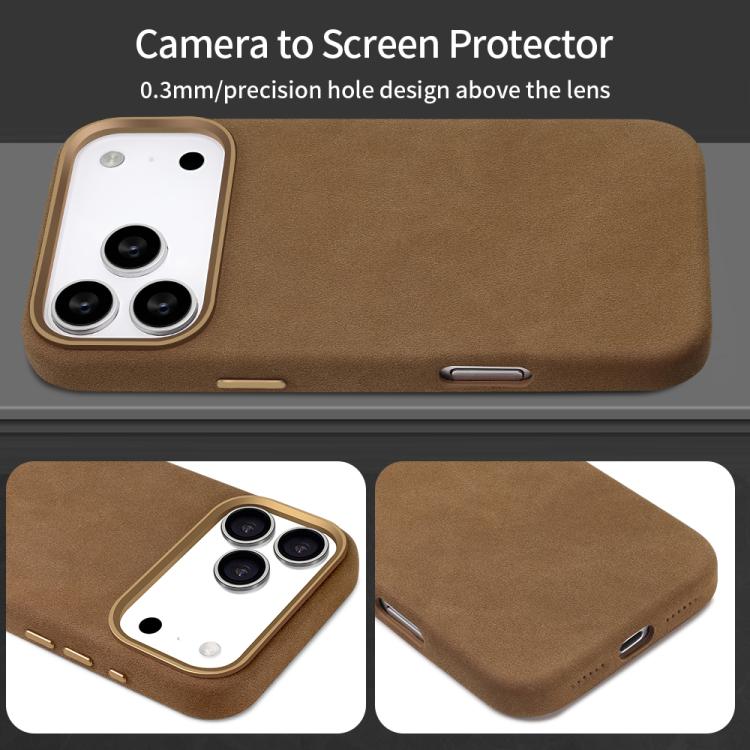 VIETAO Suede MagSafe PU Leather Phone Case