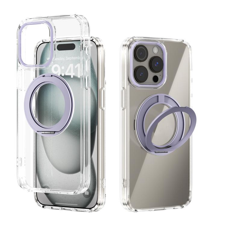 ABEEL MagSafe Q-LUCK Pivot Bracket Transparent Phone Case