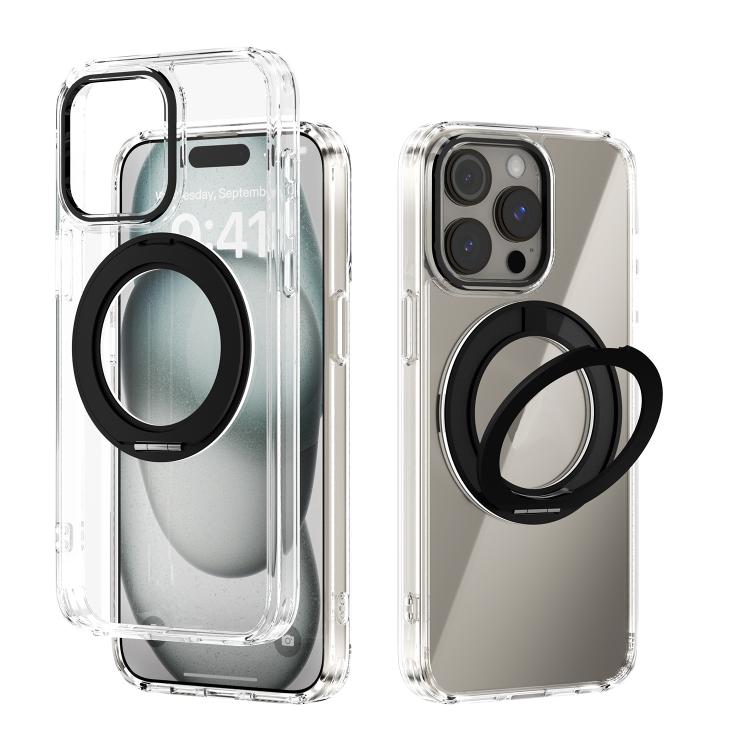 ABEEL MagSafe Q-LUCK Pivot Bracket Transparent Phone Case