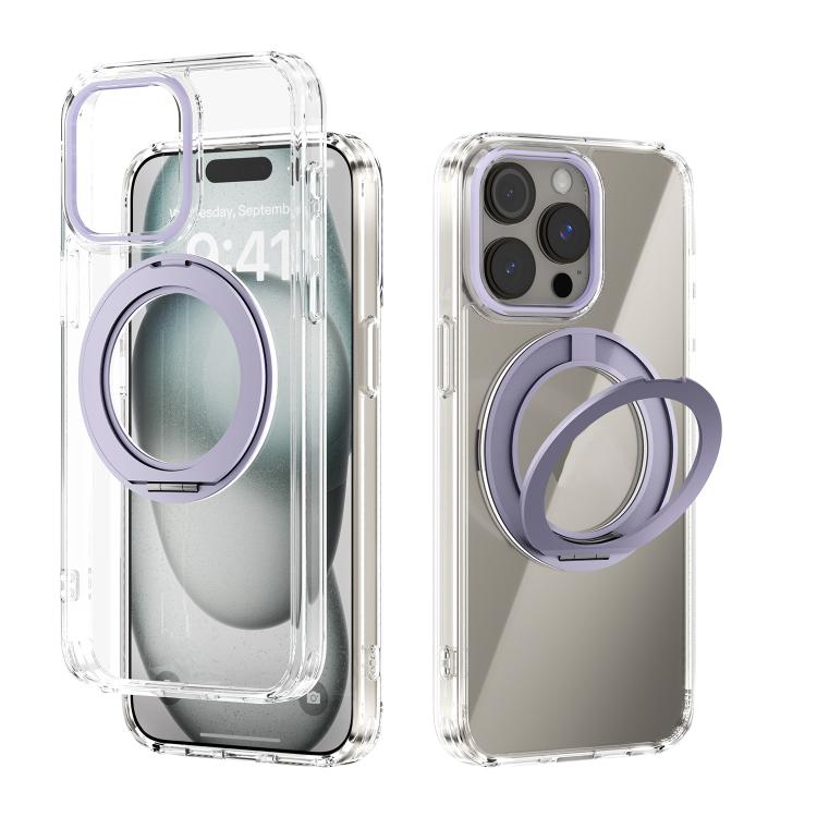 ABEEL MagSafe Q-LUCK Pivot Bracket Transparent Phone Case