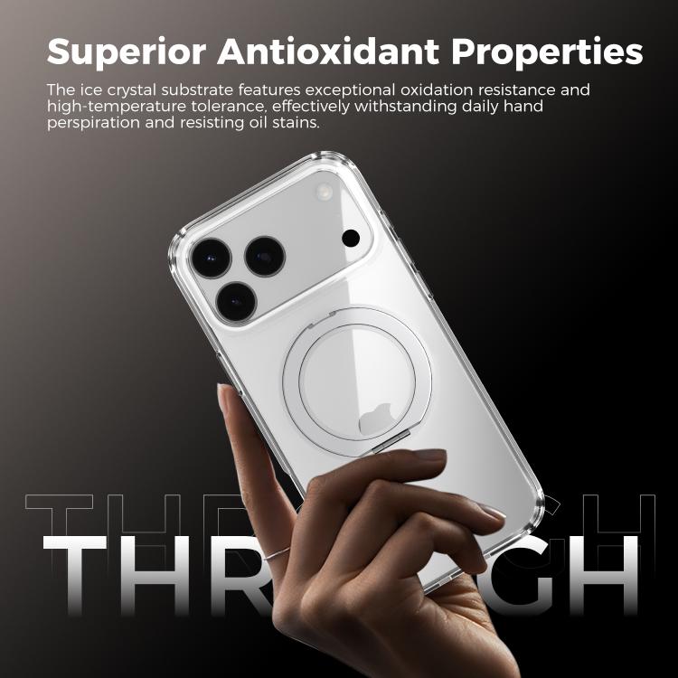 ABEEL MagSafe Q-LUCK Pivot Bracket Transparent Phone Case