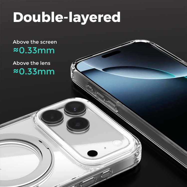 ABEEL MagSafe Q-LUCK Pivot Bracket Transparent Phone Case