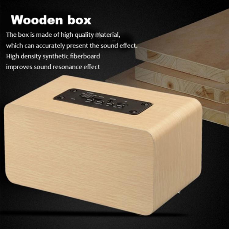 K5 Wooden Wireless Bluetooth Speaker, Support Bluetooth, AUX, TF Card