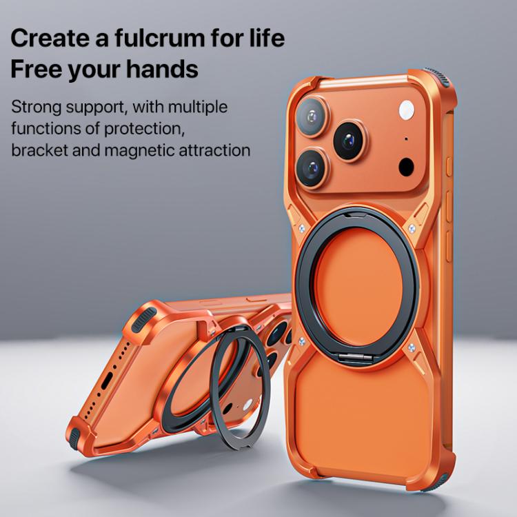 Aluminum Alloy Frameless 360-Degree Rotating Phone Case