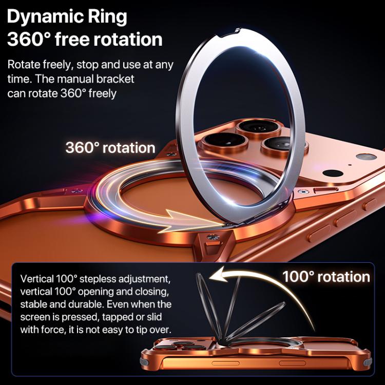 Aluminum Alloy Frameless 360-Degree Rotating Phone Case